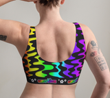 Emotion Rainbow Squiggles Bralette