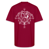 Emotion 2025 Unisex Oversized Heavyweight T-Shirt With Lineup - cardinal