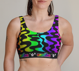 Emotion Rainbow Squiggles Bralette