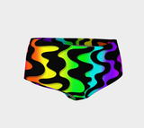 Emotion Slug Logo Rainbow Squiggles Mini Shorts