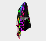 Emotion Rainbow Squiggles with Large Record Logo Draped Robe