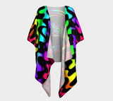 Emotion Rainbow Squiggles with Large Record Logo Draped Robe