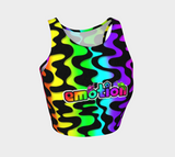 Emotion Slug Logo Rainbow Squiggles Crop Top