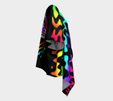 Emotion Rainbow Squiggles with Large Record Logo Draped Robe