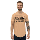 HUBBZ Men's Curved Hem T-Shirt