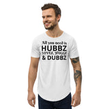 HUBBZ Men's Curved Hem T-Shirt