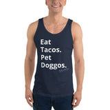 Eat Tacos Pet Doggos Unisex Tank Top