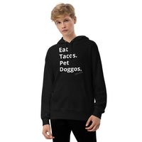 Eat Tacos Pet Doggos Unisex french terry pullover hoodie