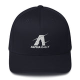 Alpha Rally Flexfit Hat - White Logo