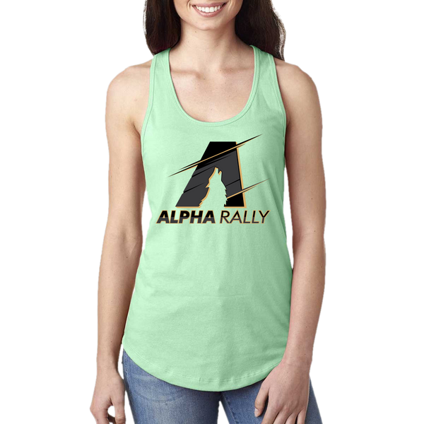 Alpha Rally Racerback Tank Top - Black Logo
