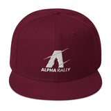 Alpha Rally Snapback Hat - White Logo