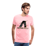 Alpha Rally Black Men's Premium T-Shirt - pink