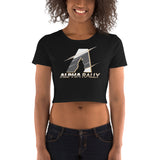 Alpha Rally Crop Top T-Shirt - White Logo